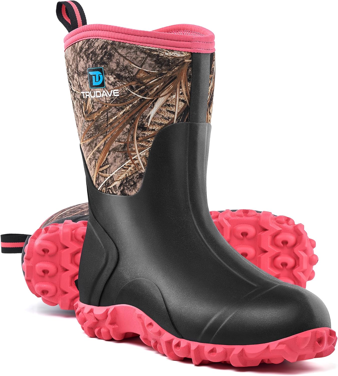 Waterproof Rubber Boots for Women with Steel Shank and Insulation