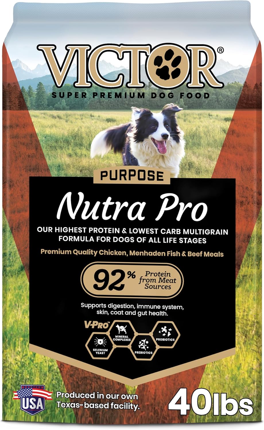 VICTOR Super Premium Dog Food Purpose Nutra Pro for Active Dogs