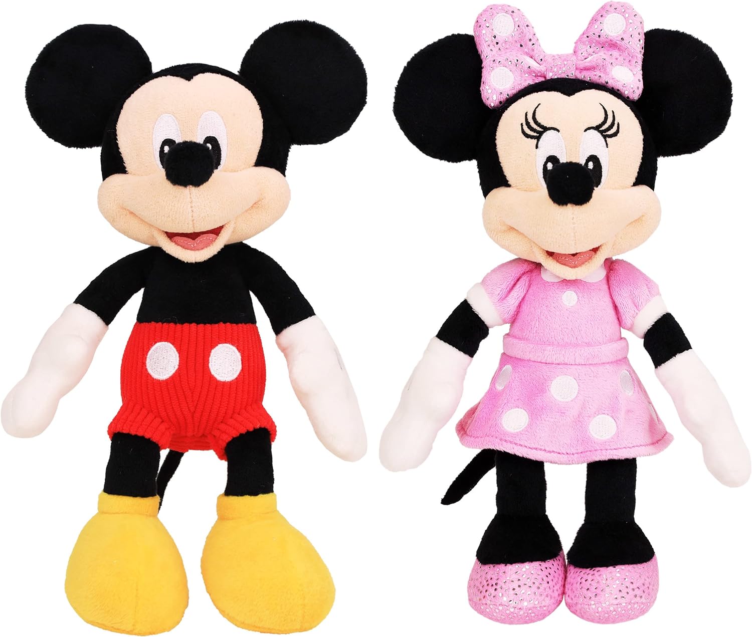 Mickey & Minnie Beanbag Plushies 2-Pack - Cuddly Disney Duo!