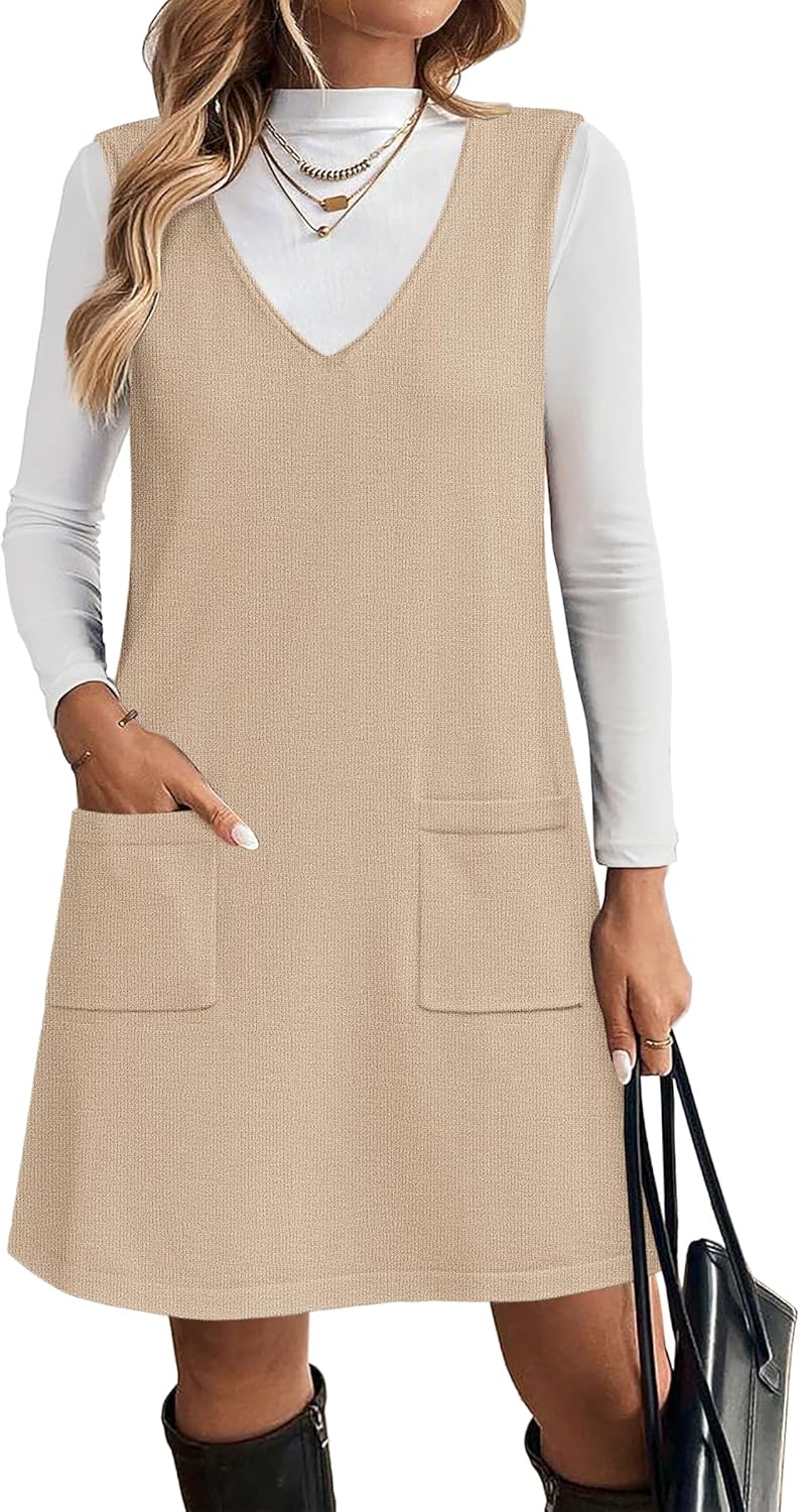 Stylish Zeagoo Women's Sweater Vest Dress for Fall 2025 Wear