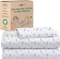 California Design Den Printed Twin Extra Long Sheet Set - Organic