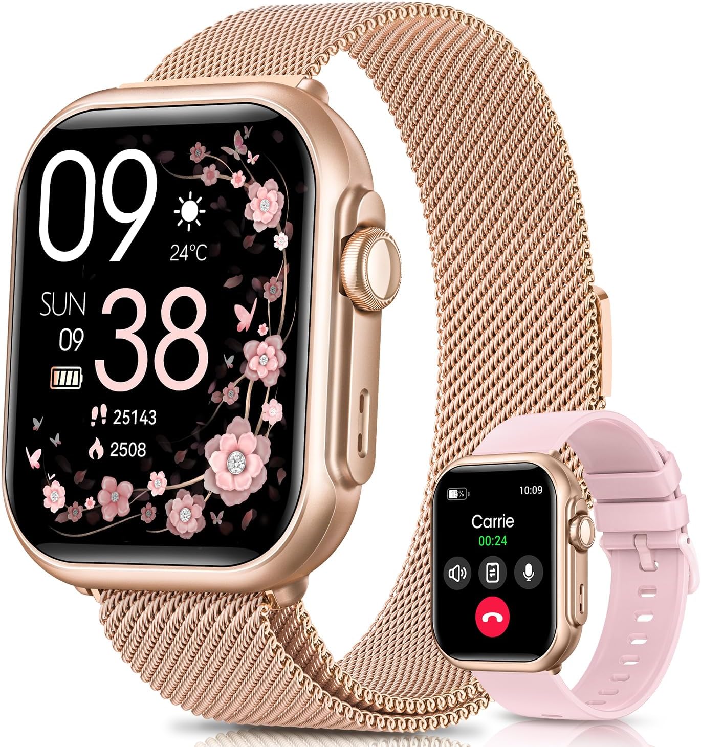 Smart Watch for Men with 100 Day Battery Life and Fitness Tracker
