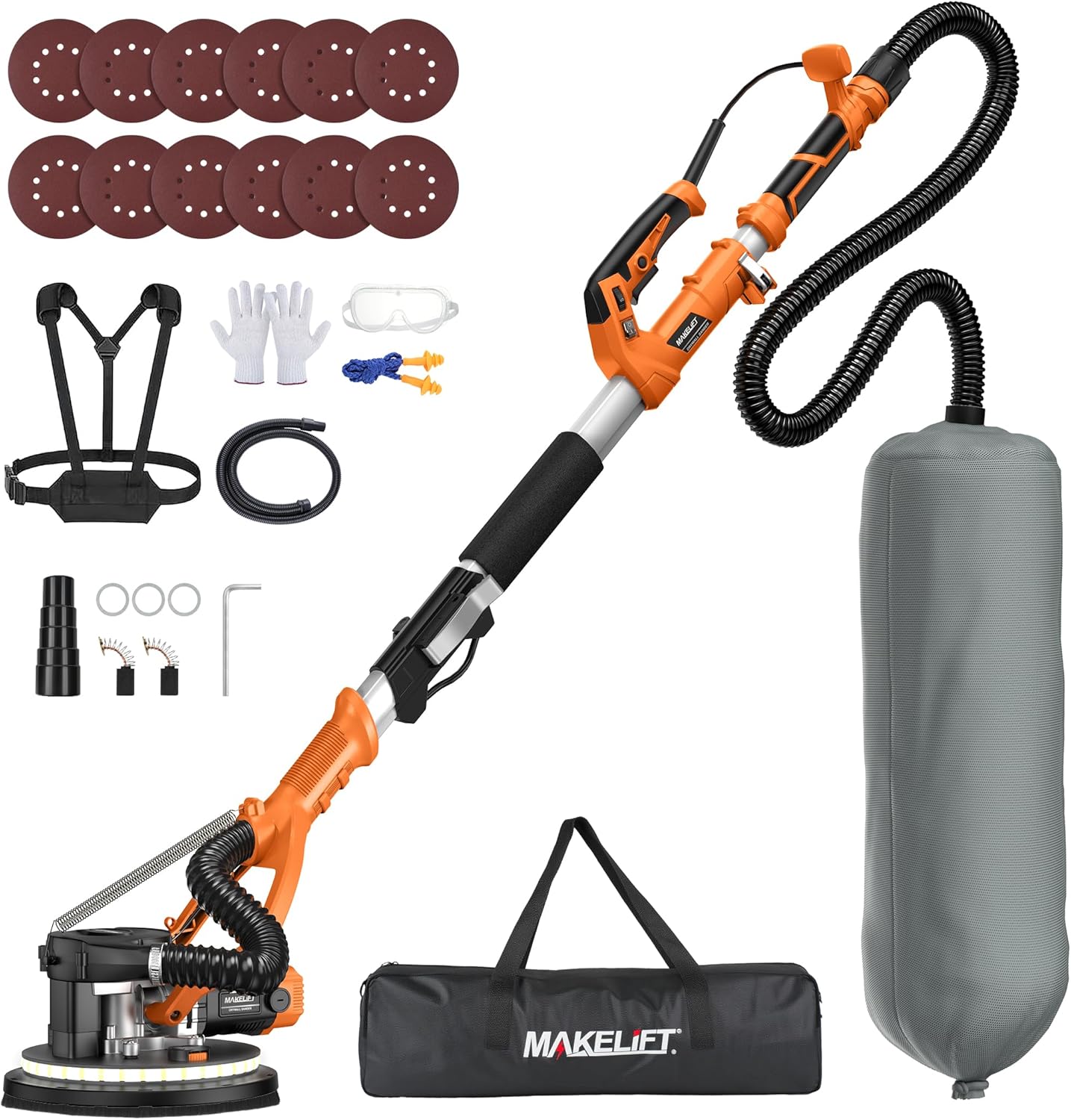 Drywall Sander with Vacuum Dust Collector for Easy Use