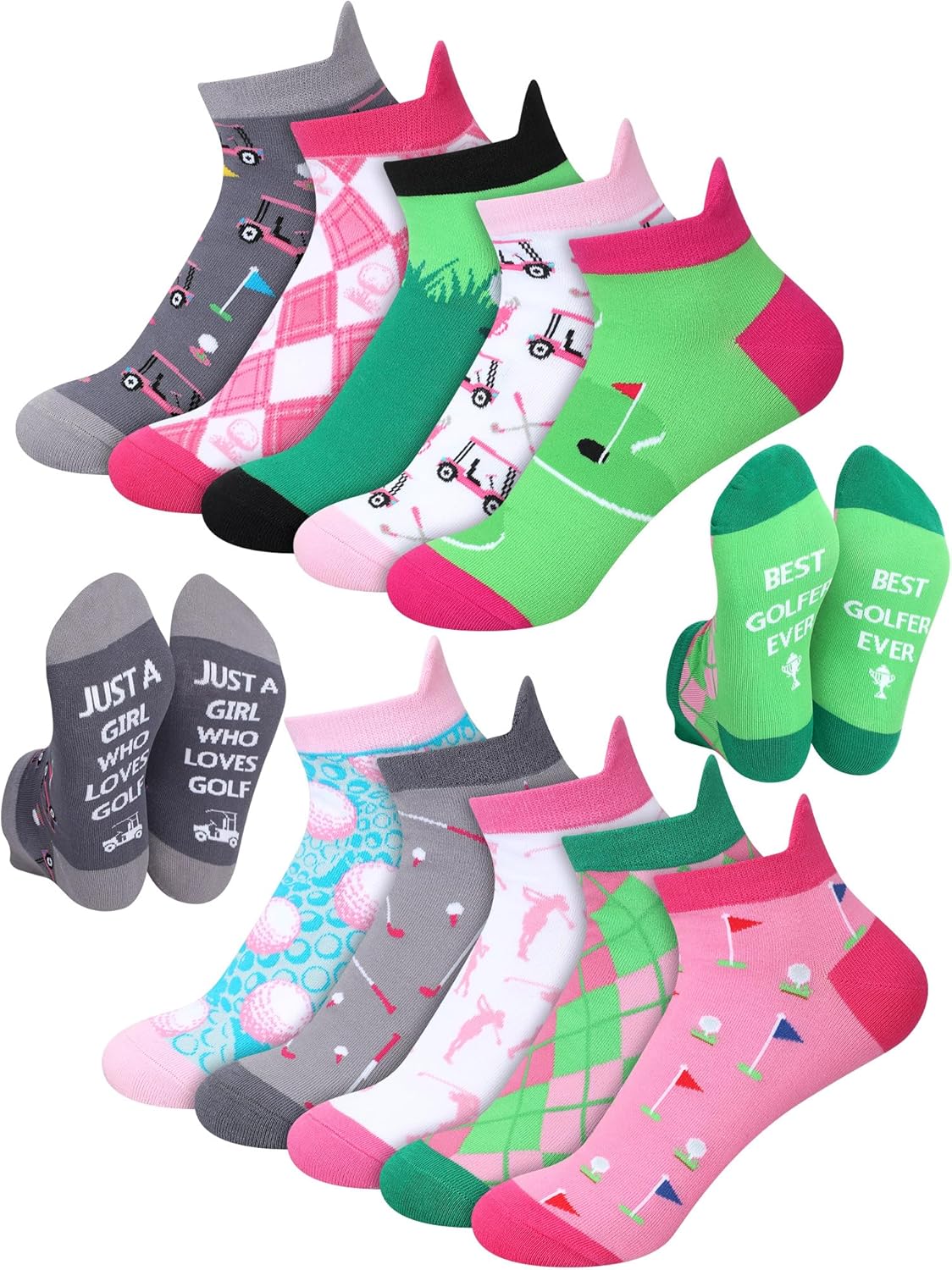 Colorful Golf Socks for Women - Perfect Gift!