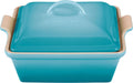 Le Creuset Stoneware Heritage Covered Square Casserole 2.5 qt - Even