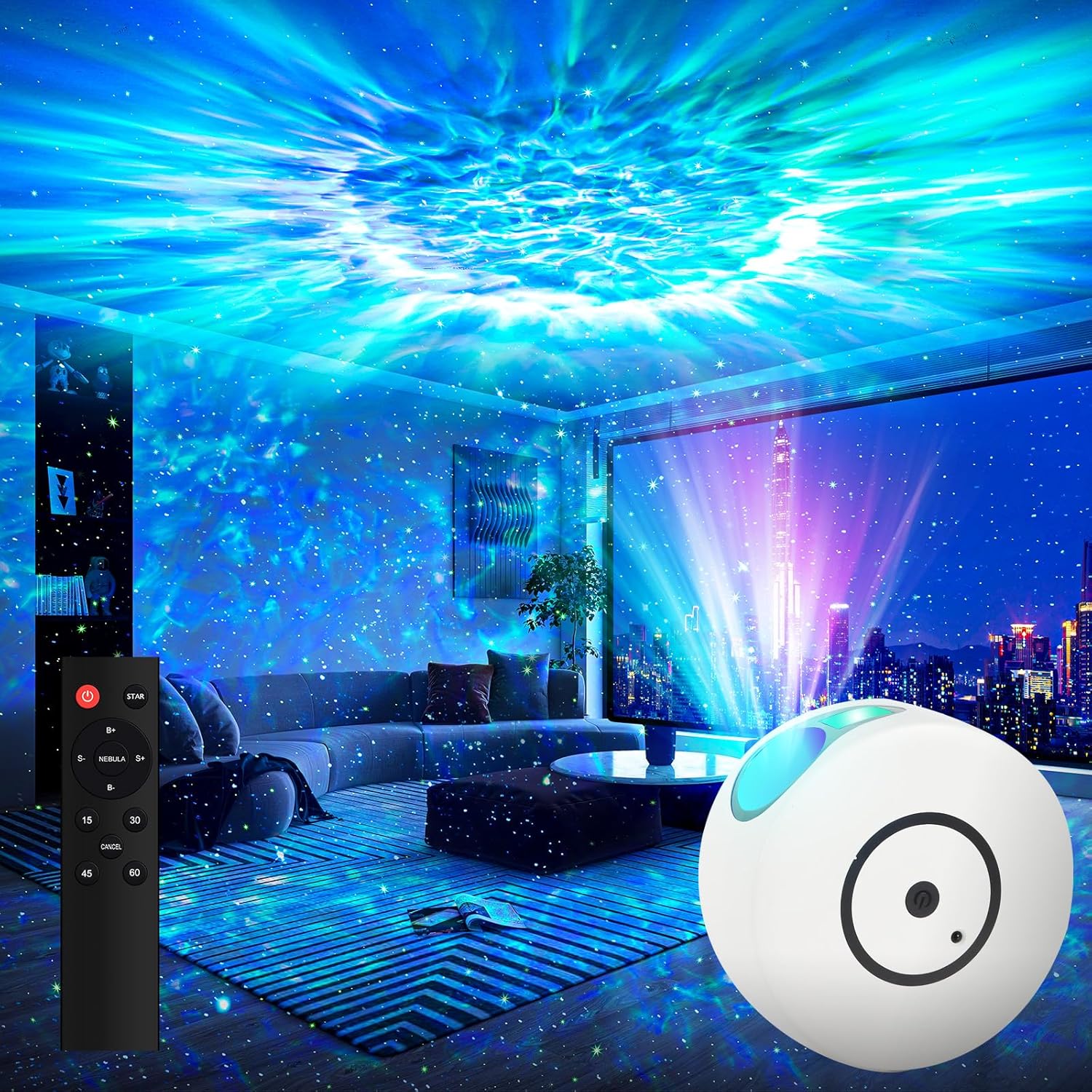 Galaxy Projector with Remote Control - Transform Your Space!
