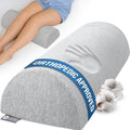 Knee Pillow for Back Sleeping Memory Foam Bolster - Large Half Moon
