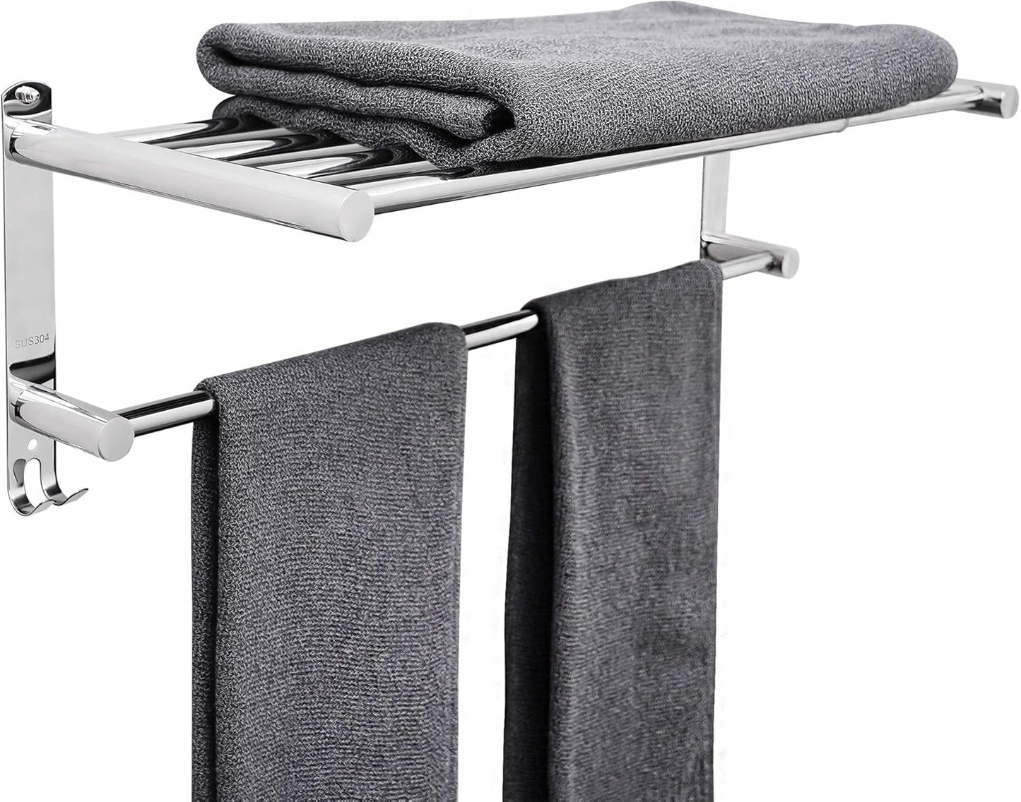 Retractable Towel Bars 20-30 In Stainless Steel for Bathroom