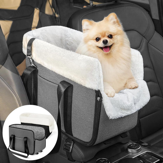 YUDODO 20lbs Portable Dog Car Seat - Safe Armrest Booster