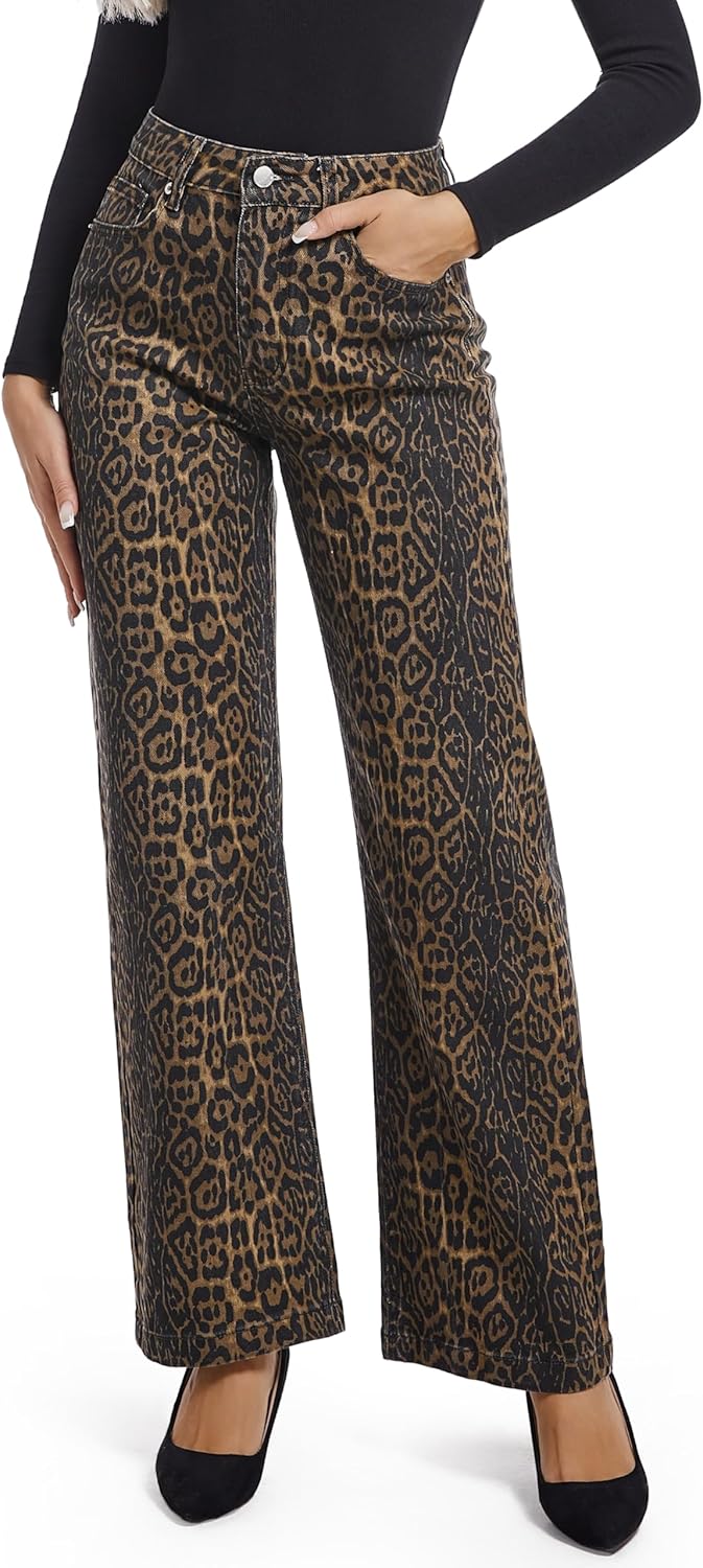 Women's High Waisted Black Pull On Jeans for Casual Style