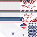 Patriotic Thank You Cards 600 Pcs with Envelopes & Stickers - Bulk