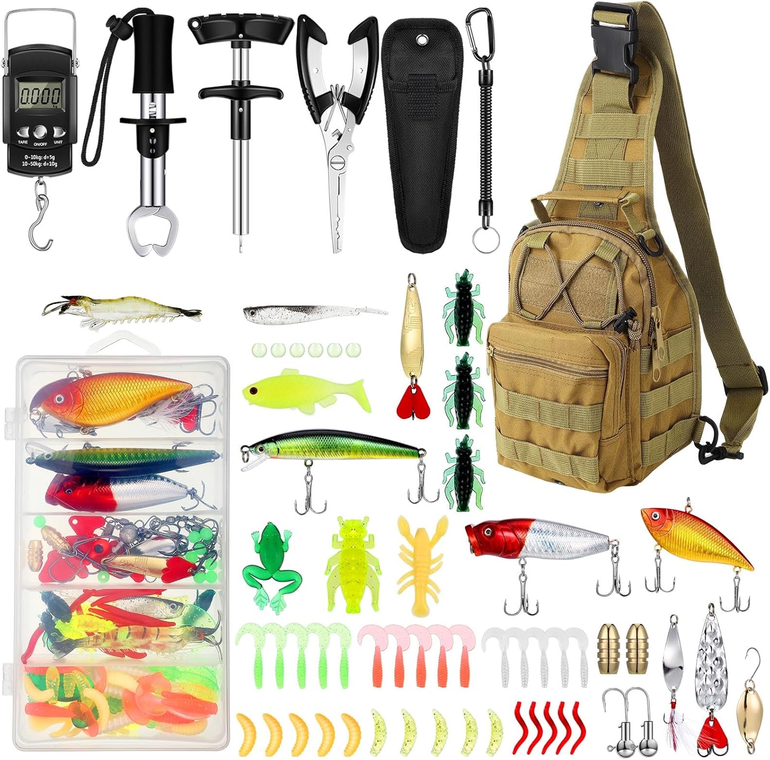 Sosation 134 Pcs Fishing Tool Kit - Ultimate Gear for Anglers