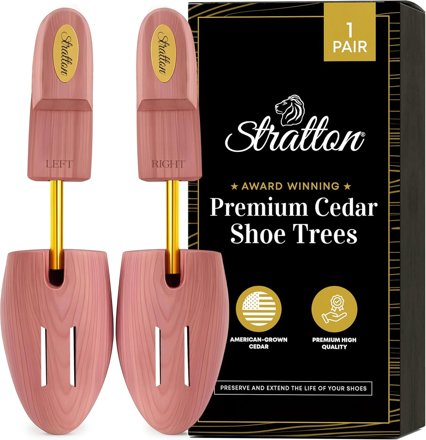 Stratton Cedar Shoe Tree - Premium Shoe Trees for Men & Women