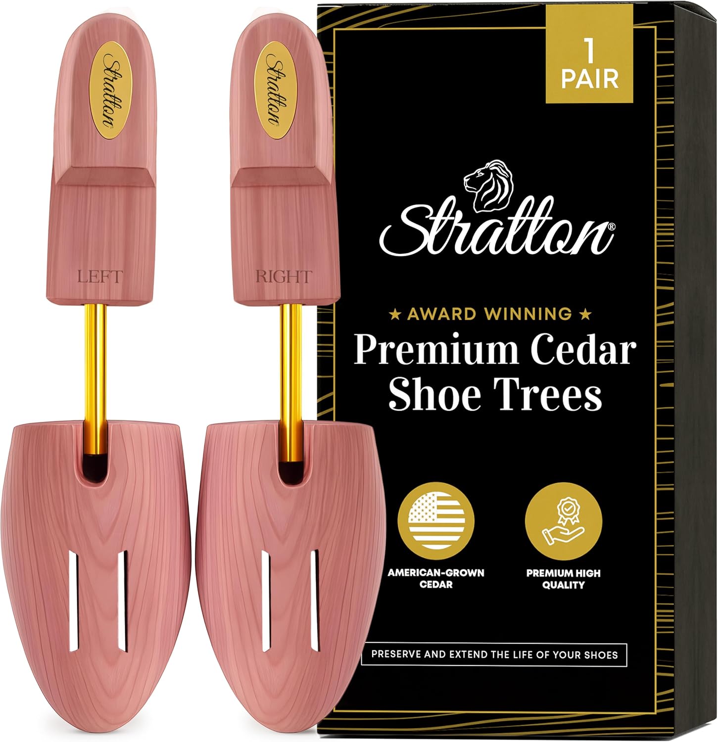 Stratton Cedar Shoe Tree - Premium Shoe Trees for Men & Women