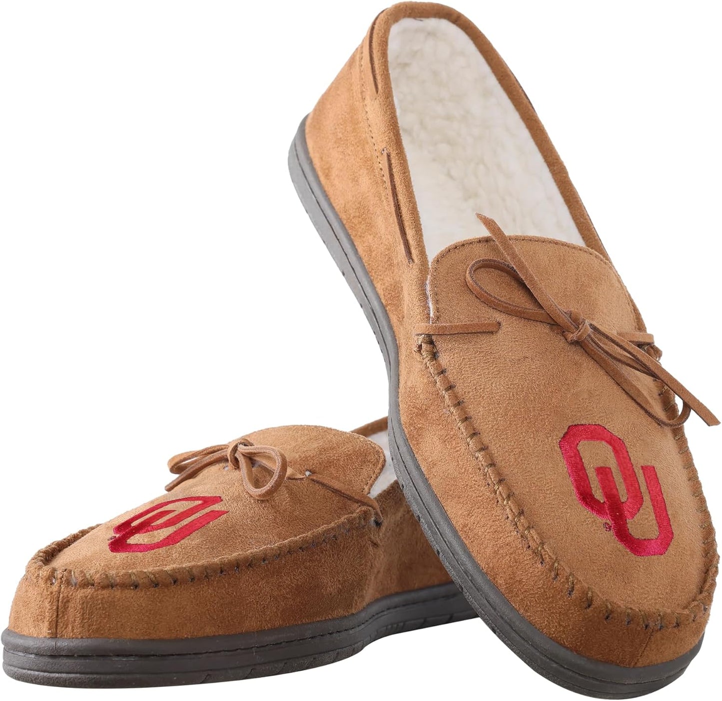 FOCO NCAA College Team Logo Moccasin Slippers for Comfort