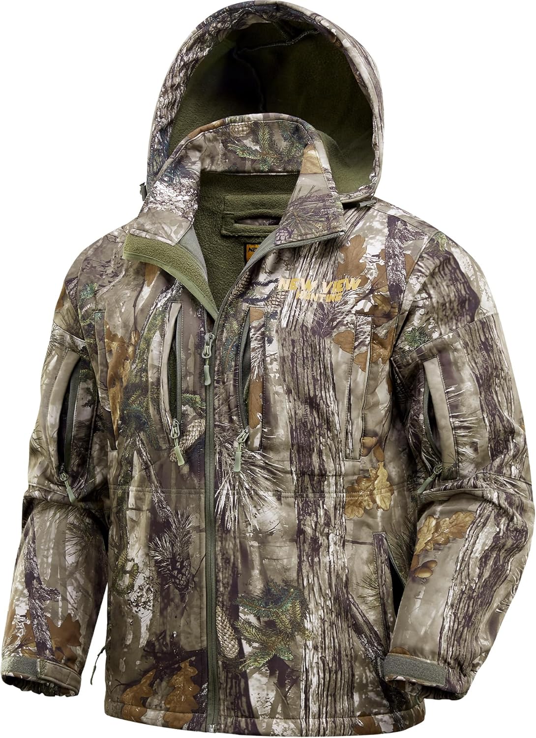 Camo Hunting Jackets for Men: Warm Fleece Lined & Quiet