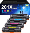 201X Toner Cartridges 4 Pack Replacement for HP 201X - High Yield