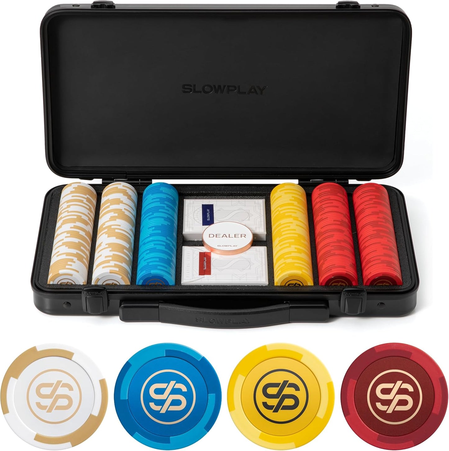 SLOWPLAY Godel 14g Clay Poker Chips Set for Enthusiasts