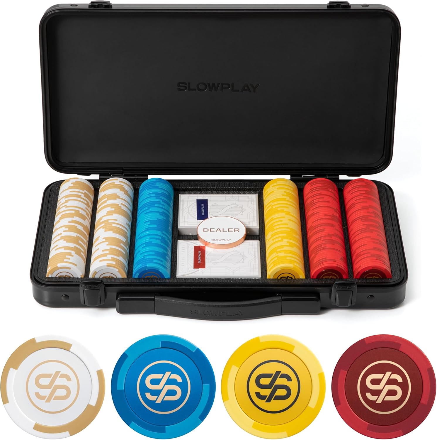 SLOWPLAY Godel 14g Clay Poker Chips Set for Enthusiasts