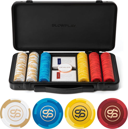 SLOWPLAY Godel 14g Clay Poker Chips Set for Enthusiasts