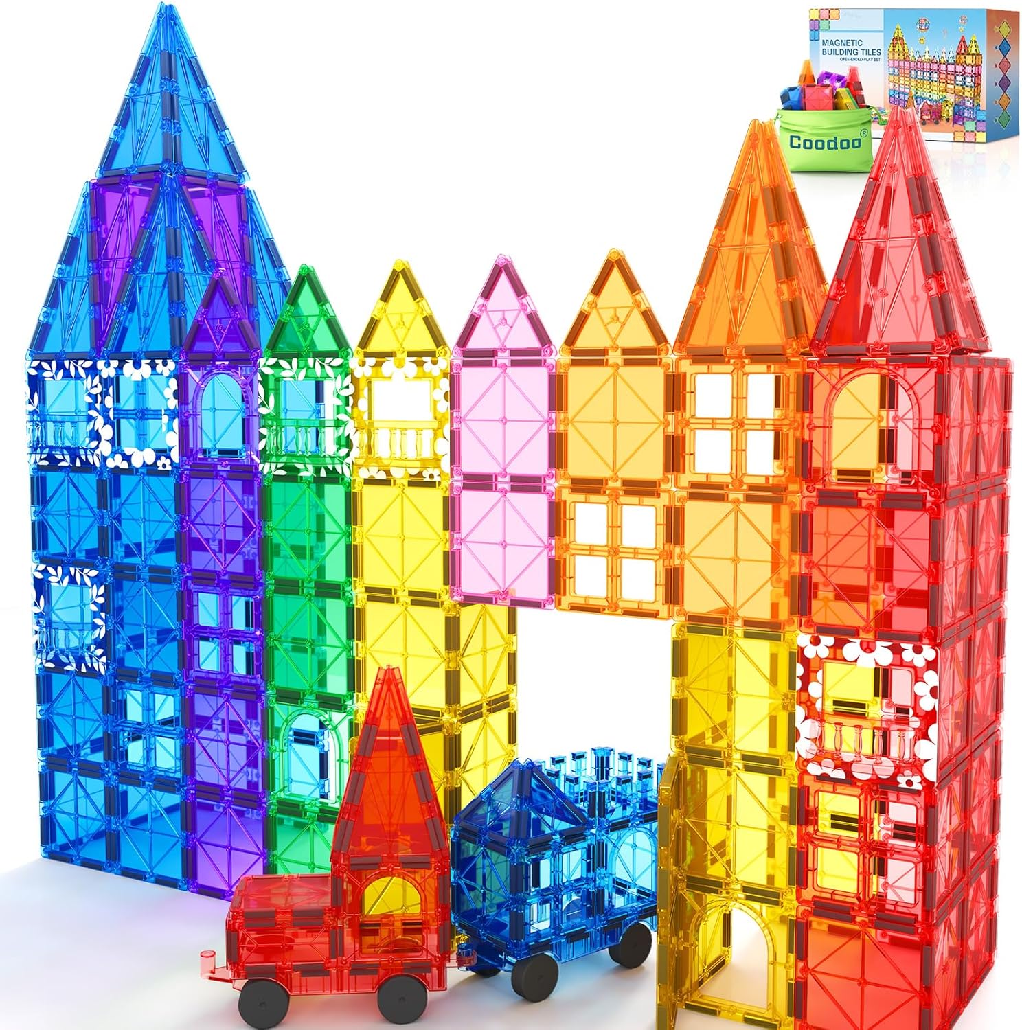 100PCS Magnetic Tiles Building Toys Set for Creative Playtime