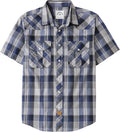Trendy Short Sleeve Plaid Shirts for Men by Dubinik