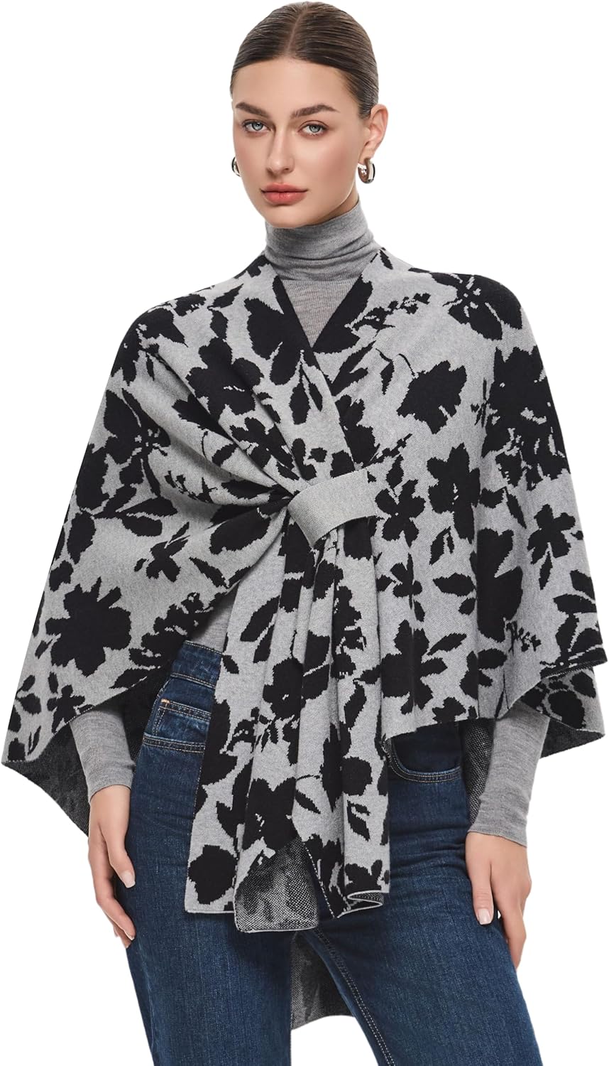 PULI Women's Elegant Shawl Wraps for All Seasons and Occasions