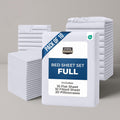 Full Bed Sheets Set Pack of 10 - Brushed Microfiber Full Size Sheets