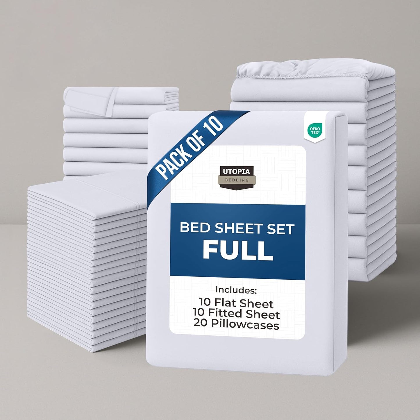 Utopia Bedding Full Bed Sheets Set - Soft Microfiber Sheets