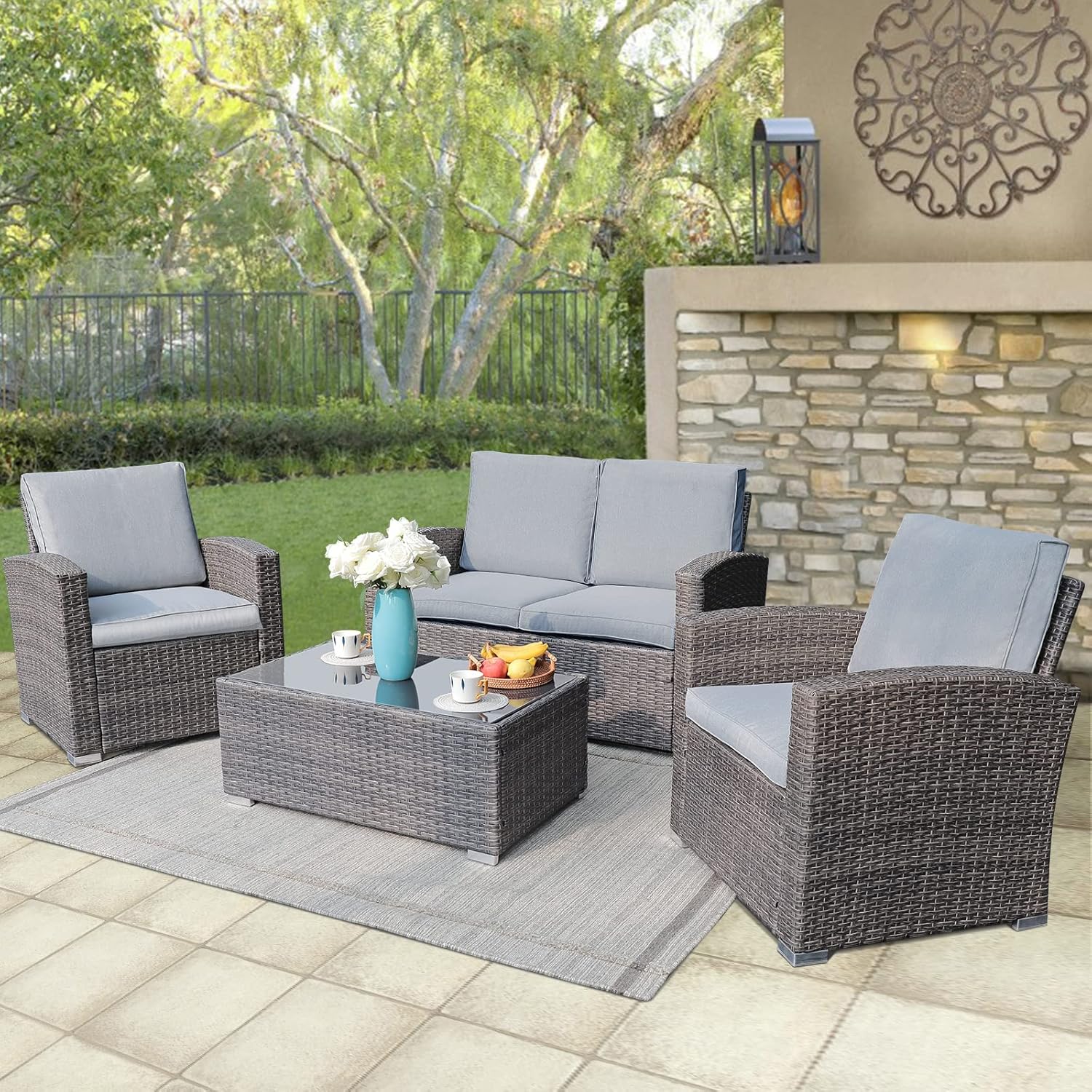 JOIVI Patio Furniture Set for Stylish Outdoor Relaxation