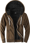 Little Beauty Fleece Hoodies for Men Zip Up Sherpa Lined (Style 3DHT)