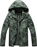 OTU Men's Lightweight Waterproof Hooded Rain Jacket (Style 6XS1)