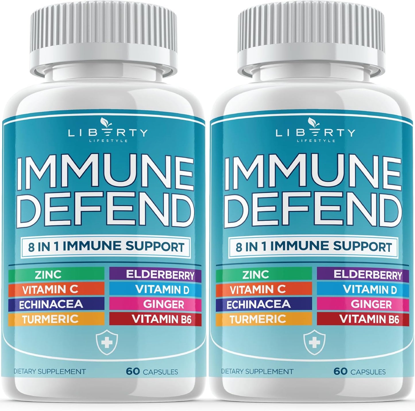 8 in 1 Immune Defense Support Supplement with Zinc & Vitamin C