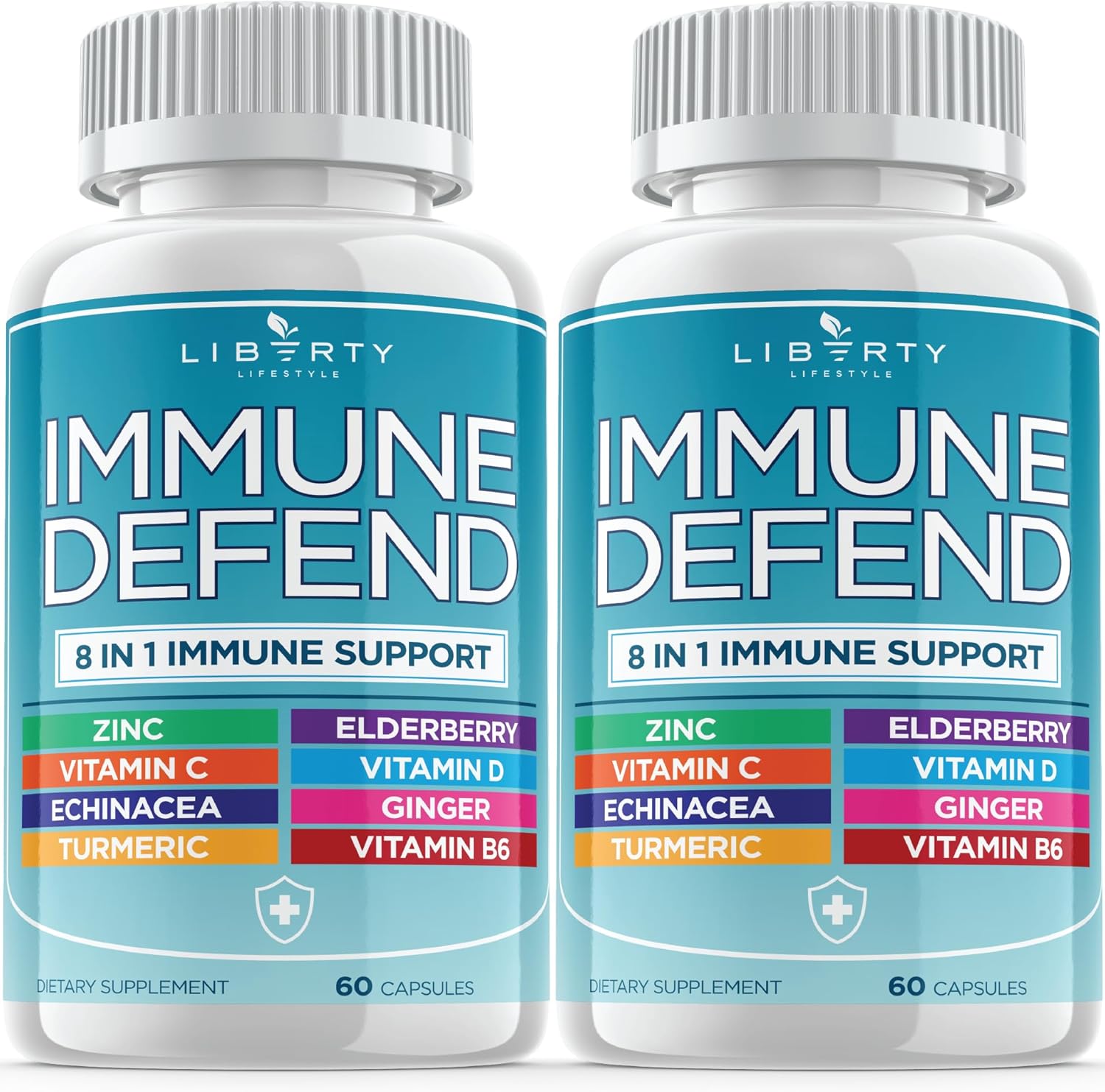 8 in 1 Immune Defense Support Supplement with Zinc & Vitamin C