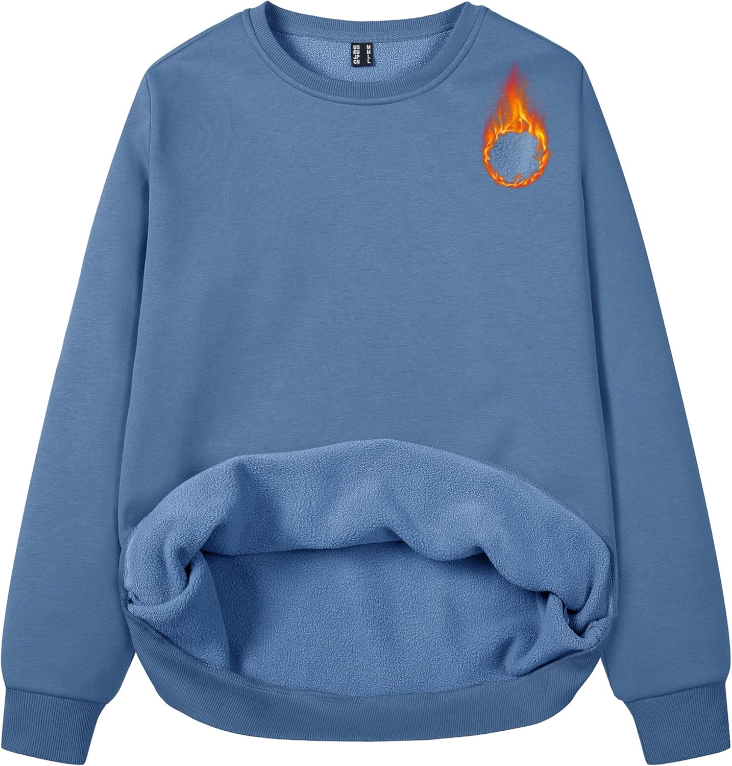MAGCOMSEN Women's Fleece Lined Sweatshirt for Cozy Comfort