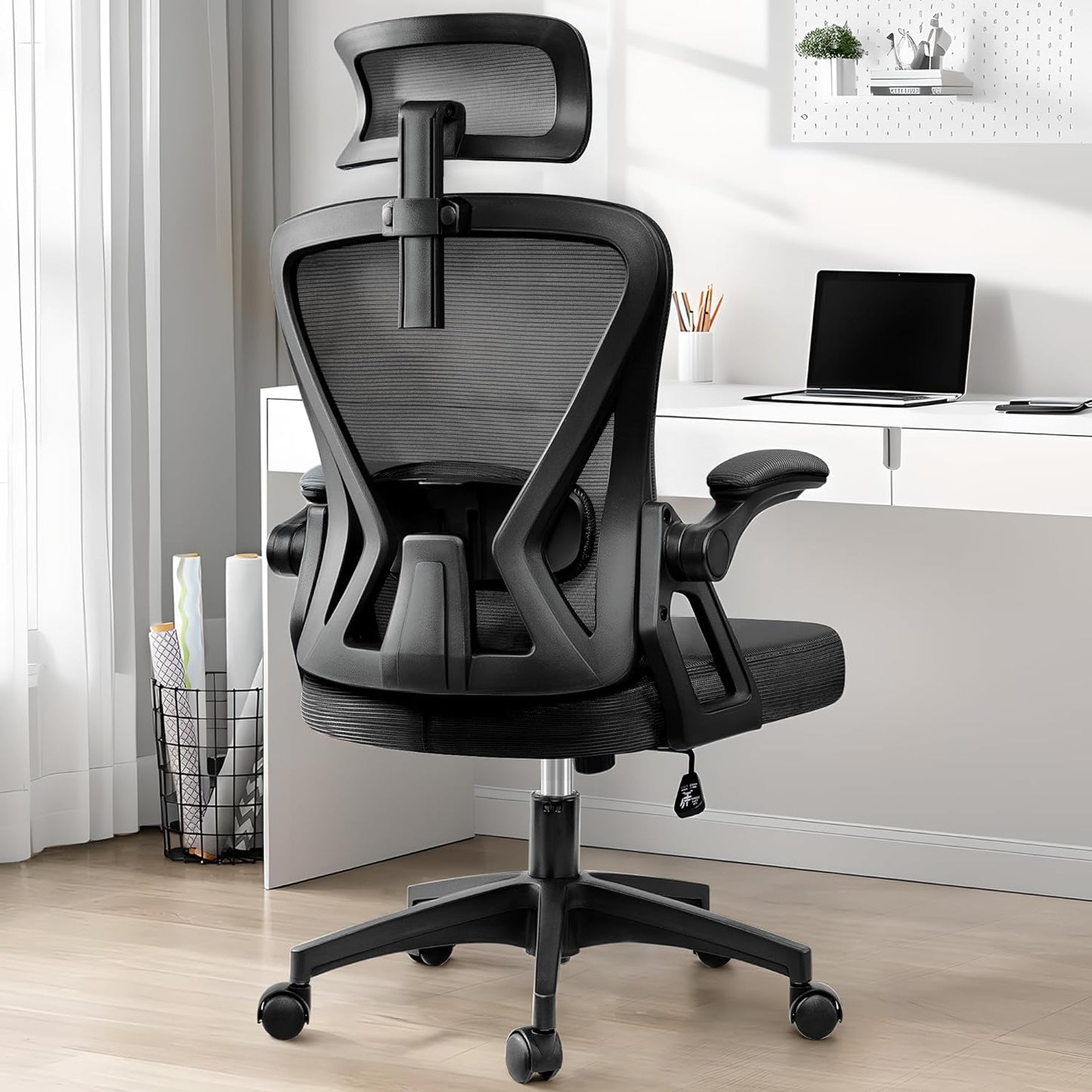 BestGlory Ergonomic Office Chair - Lumbar Support & Headrest