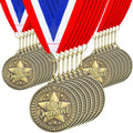Most Improved 2in Gold Medals 30 Pack - Durable Participation Awards