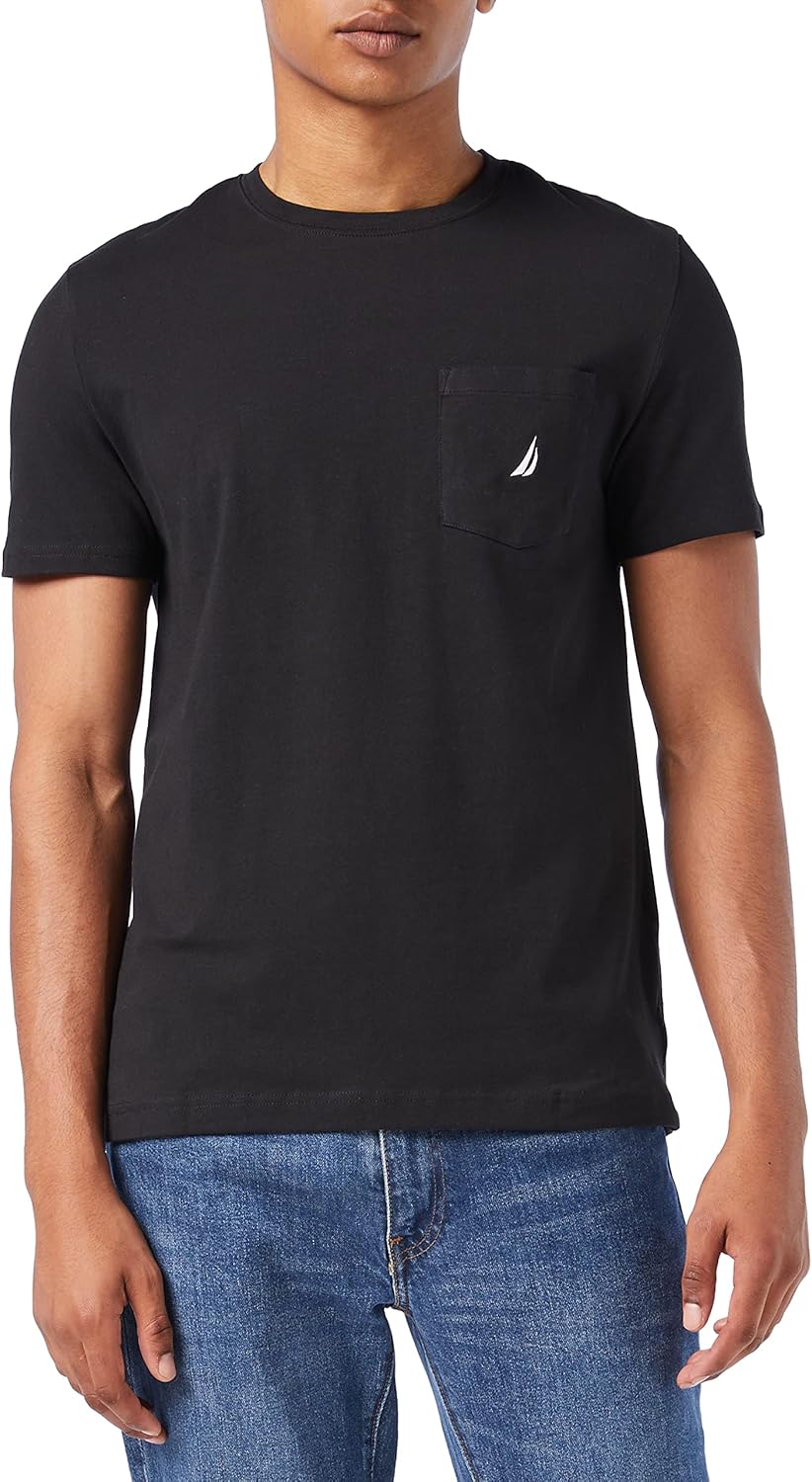 Nautica Men's Classic Fit Pocket T-Shirt for Everyday Comfort