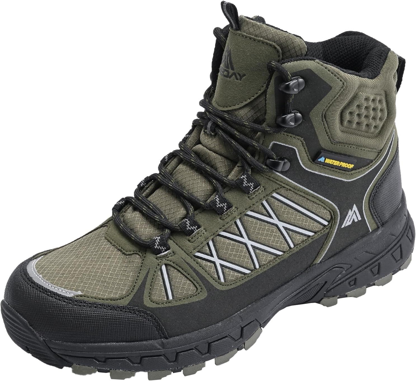 Queday Waterproof Men's Hiking Boots: Lightweight Protection