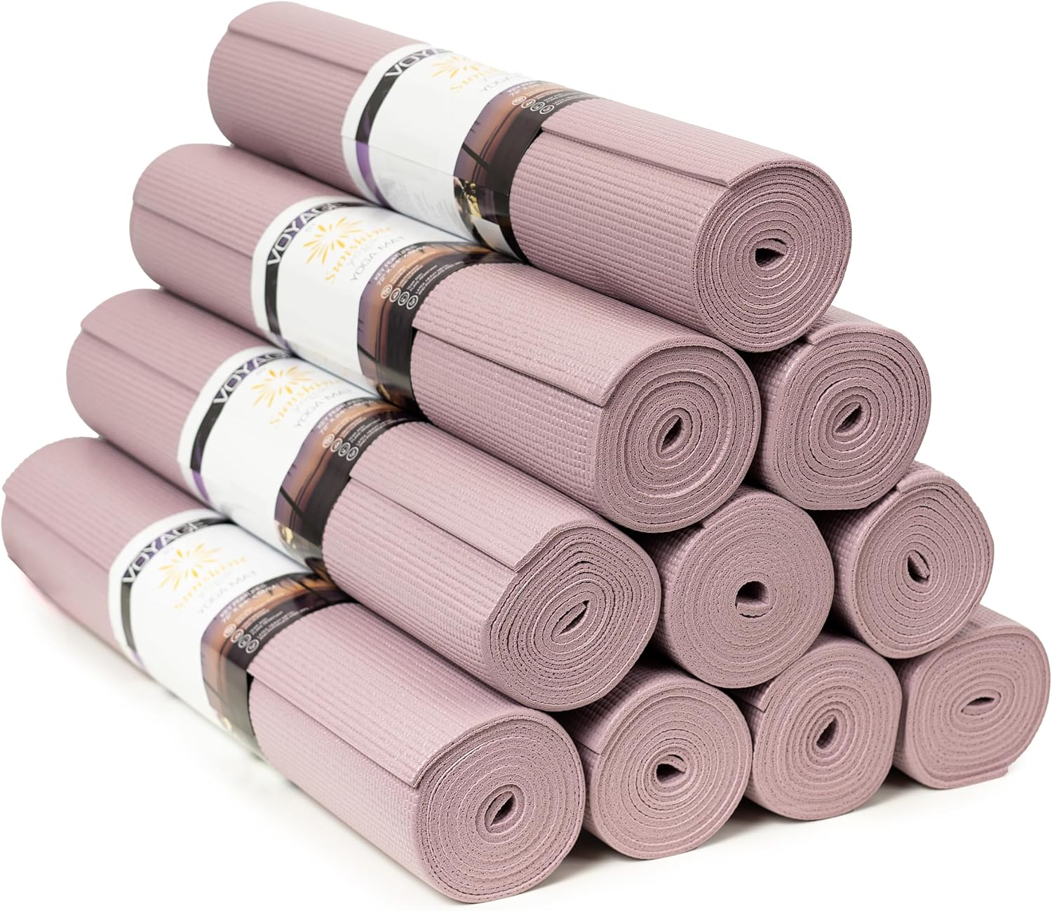 Professional Studio Yoga Mats, 10 Pack, 72in x 24in, Non-Slip
