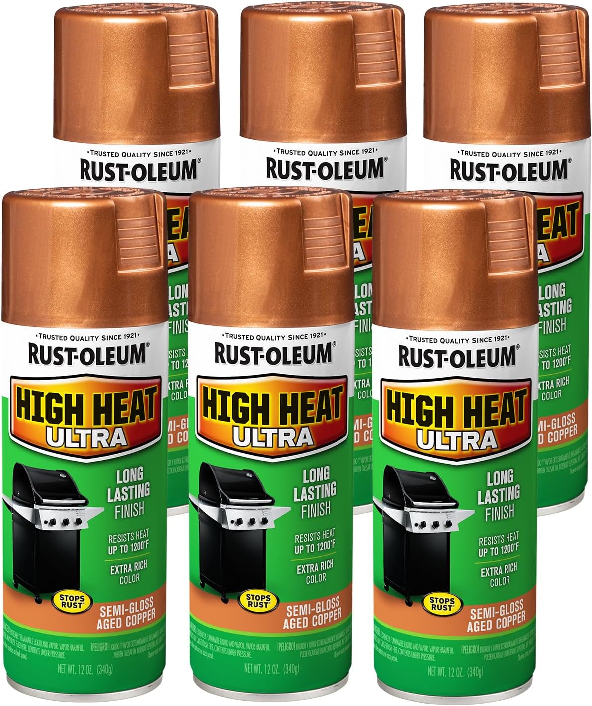 High Heat Ultra Spray Paint for BBQ Grills and Firepits