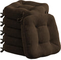 Codi 6 Pack Dining Chair Cushions - Thick 3.5in Seat Pads for Kitchen
