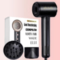 Compact Plasma Hair Dryer with Digital Display for All Hair Types
