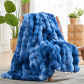 Luxurious Faux Fur Throw Blanket for Couch and Bed 50x60 in
