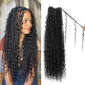 Boho Crochet Braids Pure Protein Fiber 18in Goddess Box Braids - Soft