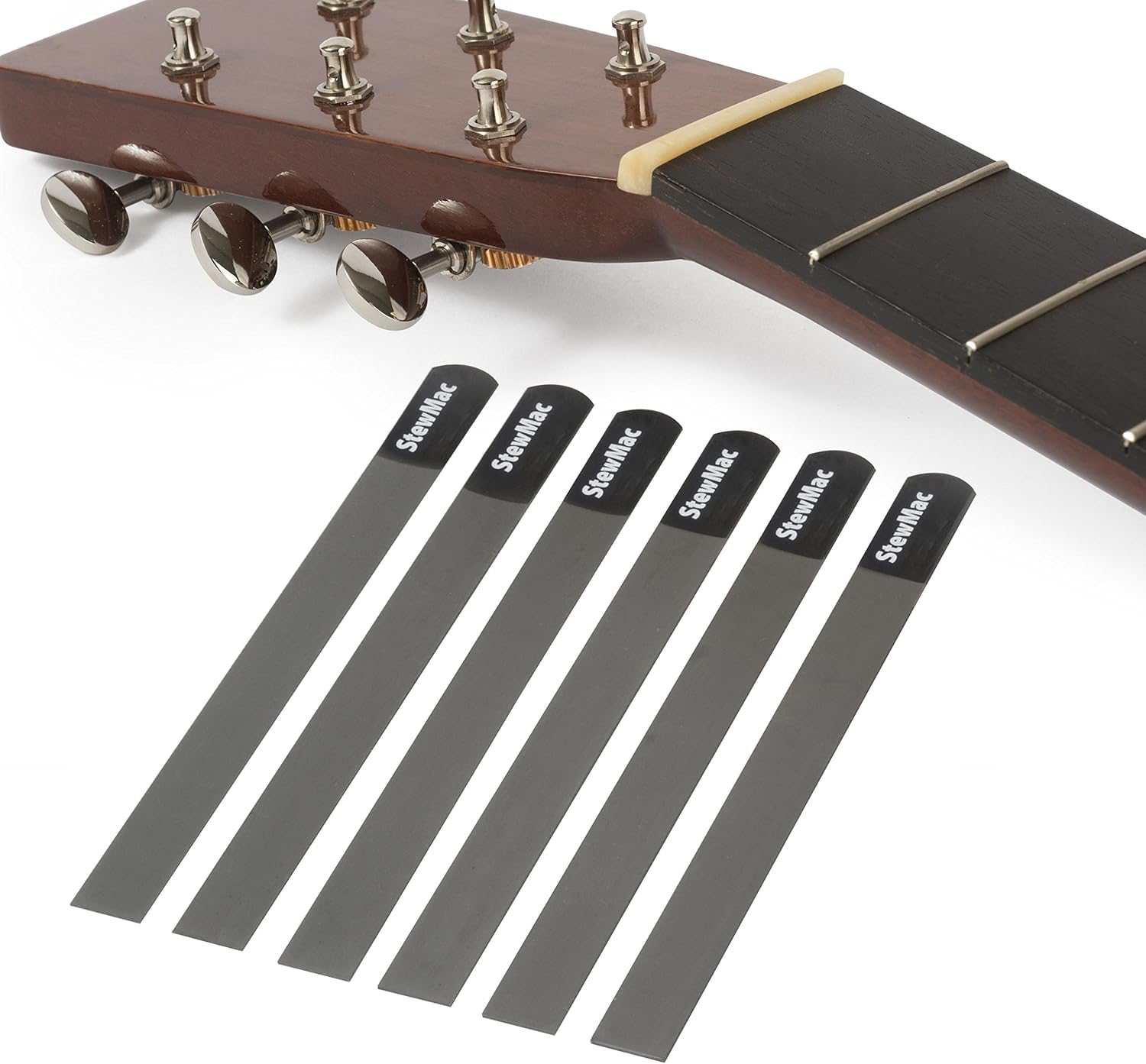 StewMac Gauged Nut Slotting File Set for Acoustic Guitar
