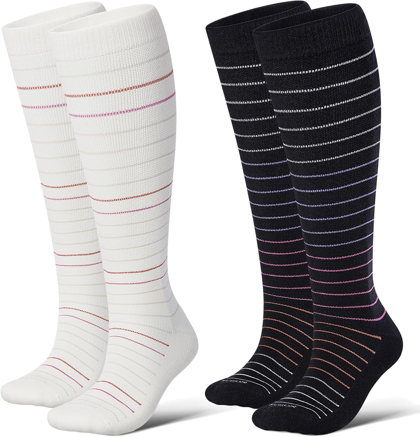 LEVSOX Thick Merino Wool Compression Socks for All-Day Comfort