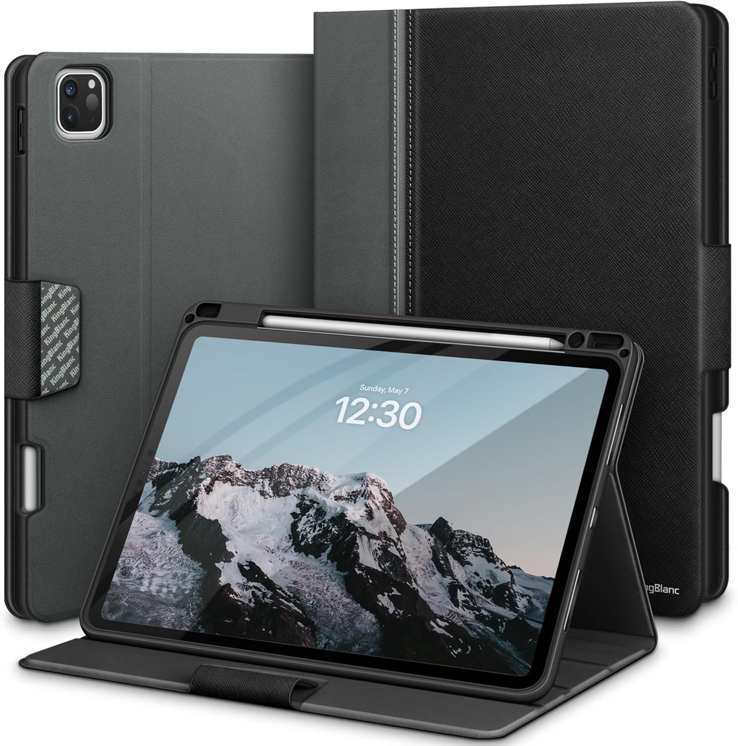 KingBlanc Case for iPad Pro 11-inch 2024 with Pencil Holder
