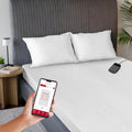 Sunbeam Polyester Wi-Fi Connected Mattress Pad, Queen - Smart Heated