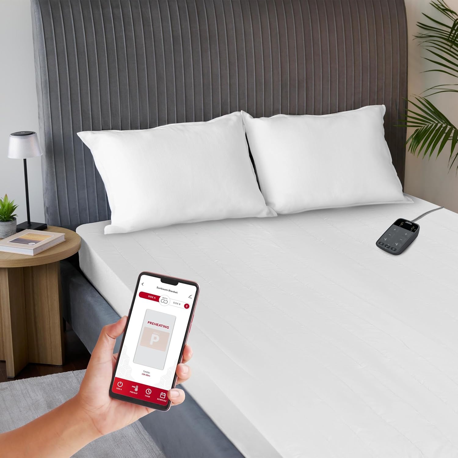 Wi-Fi Connected Electric Blanket with 10 Heat Settings for Comfort